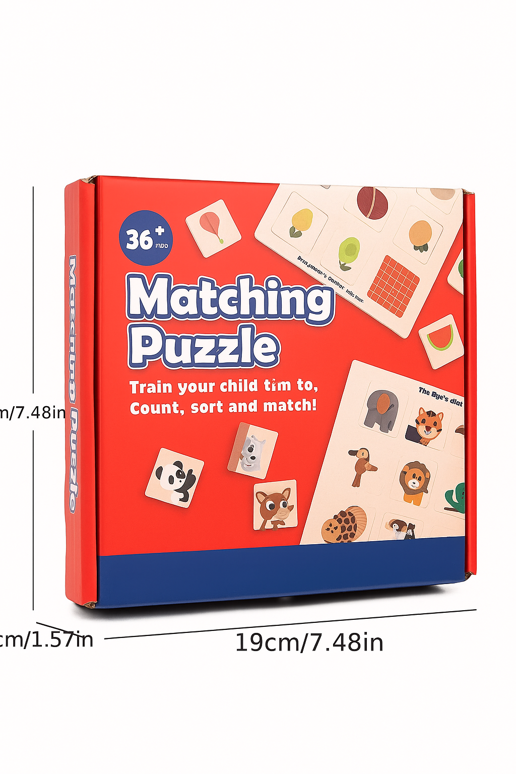 Puzzle en bois assorti Tableau cognitif Montessori Aide à l'enseignement